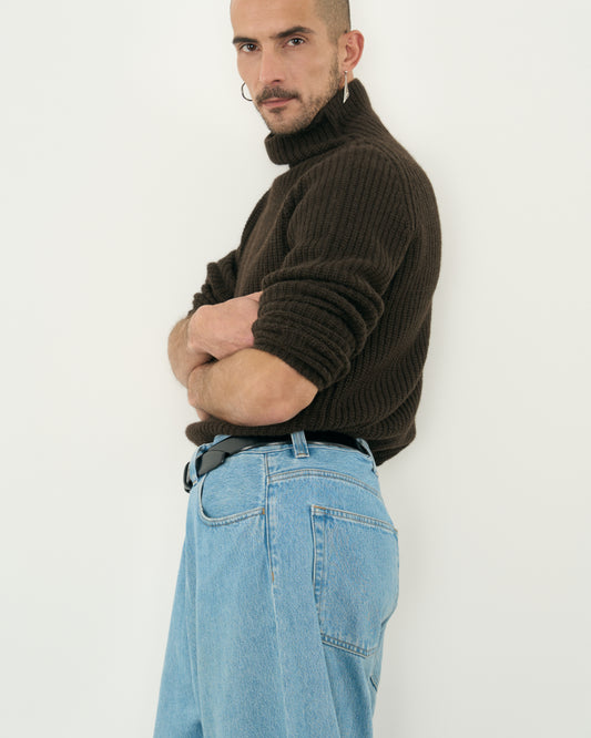 KNIT 02 _ DARK BROWN