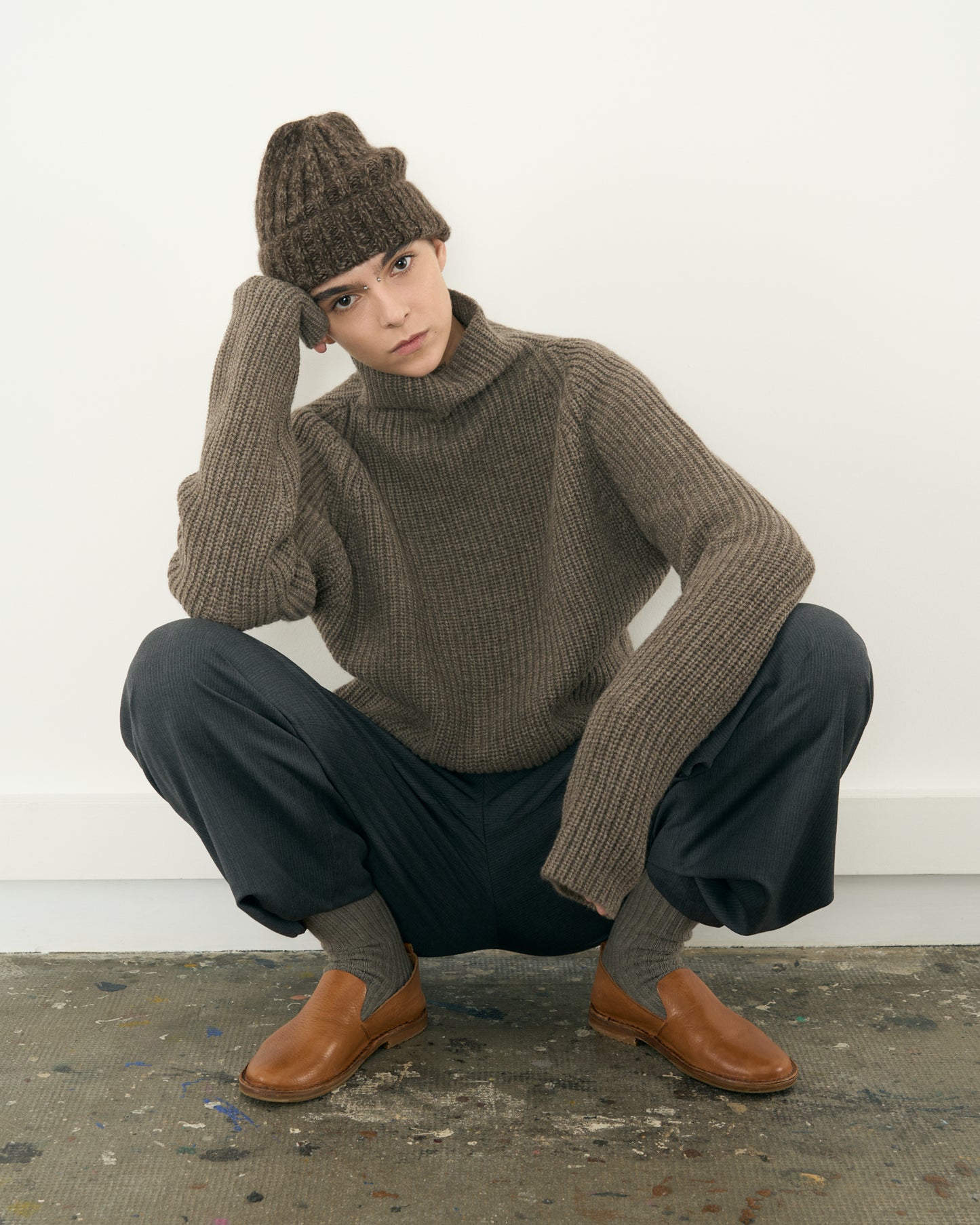 HANDKNIT 03_DARK MARL