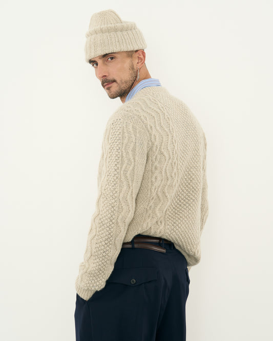 HANDKNIT 03_MIST WHITE